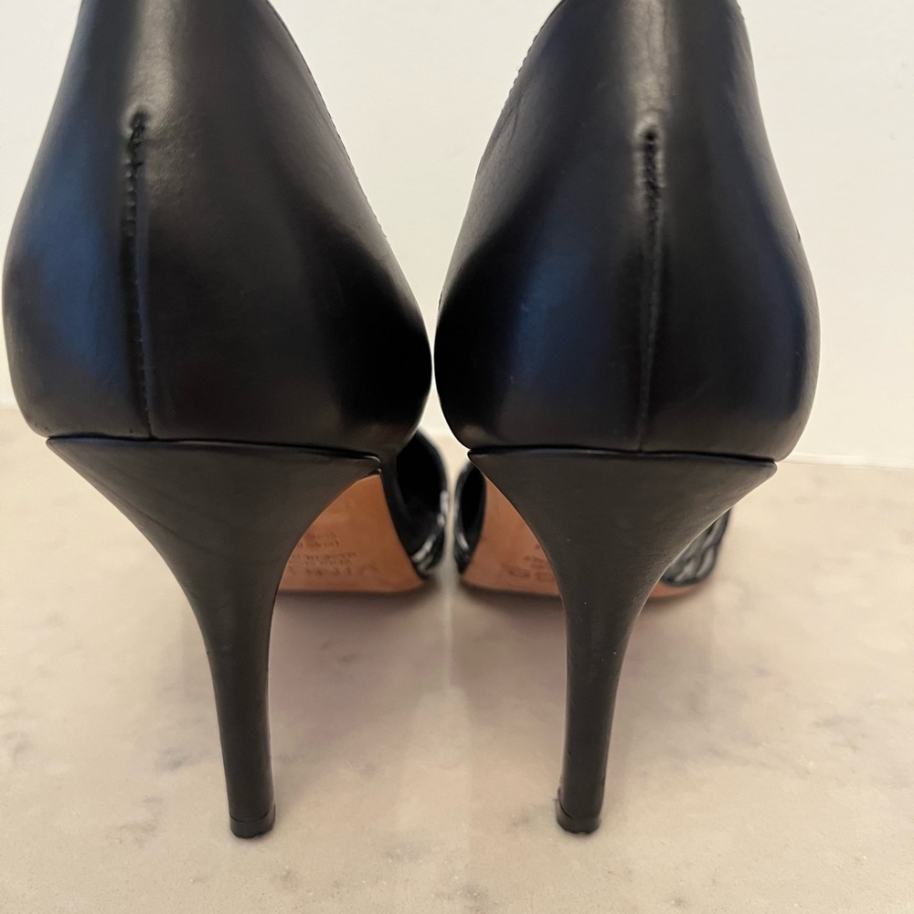 VINCE Claire Heels Pumps Stilettos Leather Snake skin - Picture 8 of 9